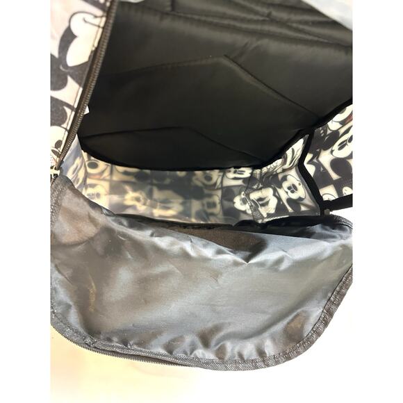 2018 Disney Mickey Mouse Backpack Black‎ White 16” Water Bottle Pockets Kids - Picture 10 of 10